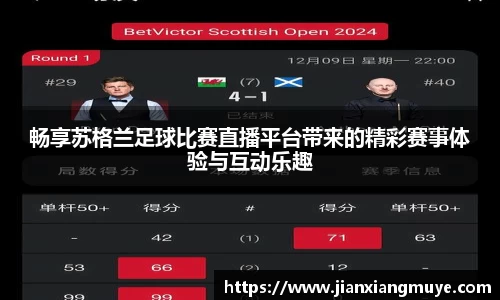 畅享苏格兰足球比赛直播平台带来的精彩赛事体验与互动乐趣