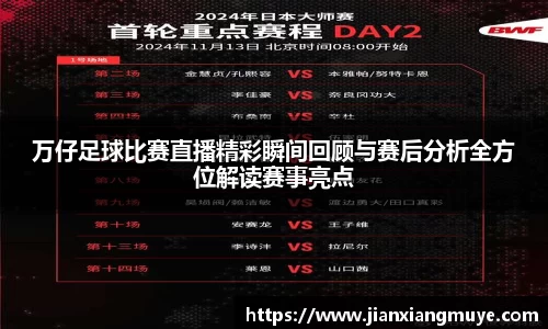 万仔足球比赛直播精彩瞬间回顾与赛后分析全方位解读赛事亮点