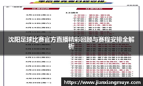 沈阳足球比赛官方直播精彩回顾与赛程安排全解析
