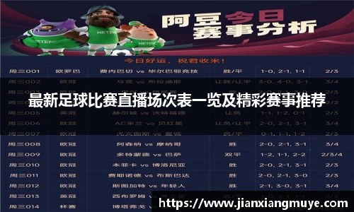 最新足球比赛直播场次表一览及精彩赛事推荐